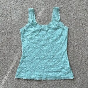 Hanky Panky Women’s Teal Lace Unlined Camisole